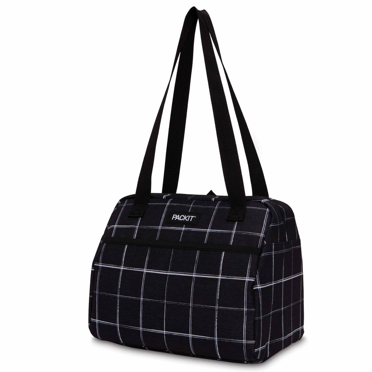 freezable-hampton-lunch-bag-f8 2022_Hampton-Lunch-Bag_Black-Grid_Left_Straps-Up_Lores_0800e0e3-5797-4ae6-9c7f-e61d4103afb1.jpg