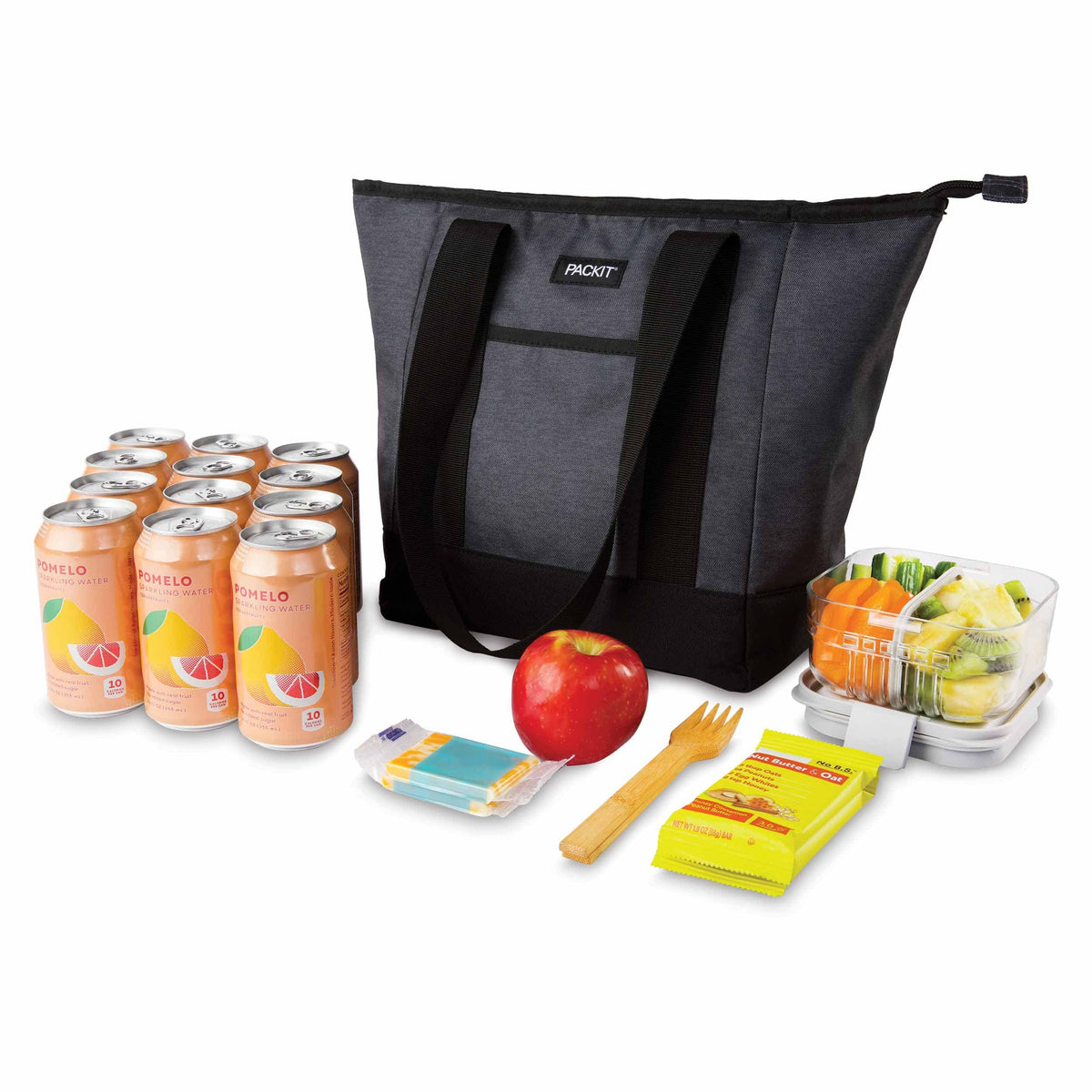 freezable-12-can-tote-cooler-m3 freezable-12-can-tote-cooler-city-charcoal-food-combo.jpg