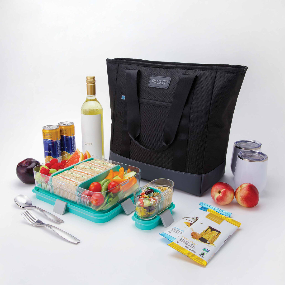 freezable-carry-tote-p9 freezable-carry-tote-black-gray-food-combo-angled.jpg