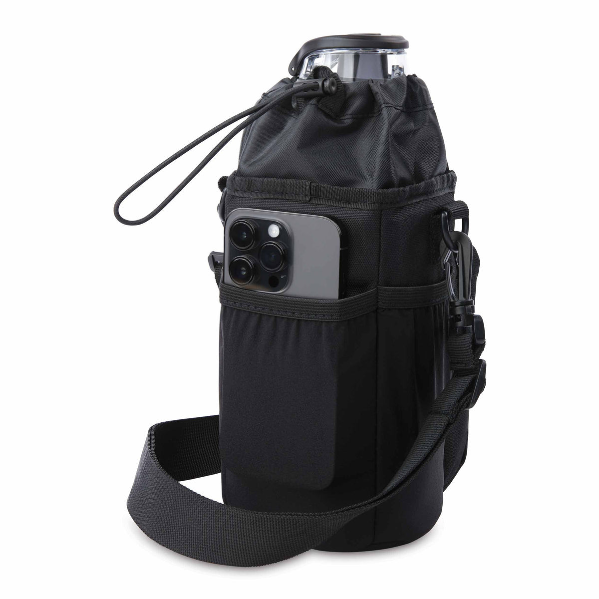 freezable-hydration-crossbody-h7 freezable-hydration-crossbody-black-back-elastic-slip-pocket.jpg